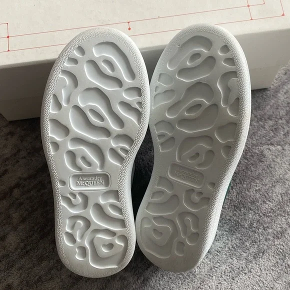 Alexander McQueen Kids Molly Sneakers White/Emerald Sneakers